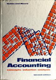 Cover of: Financial accounting: concepts, valuation, analysis