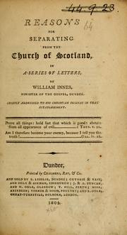 Cover of: Reasons for separating from the Church of Scotland: in a series of letters