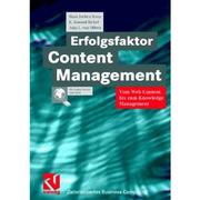 Cover of: Erfolgsfaktor Content-Management by Hans Jochen Koop, K. Konrad Jäckel, Anja L van Offern, Stephen Fedtke