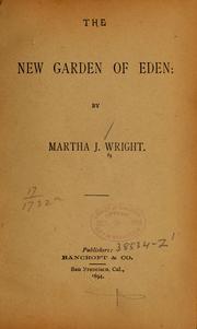 Cover of: The new garden of Eden