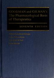 Cover of: Pharmacology   Goodman and Gilman´s  The Pharmacological basis of therapeutics