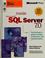 Cover of: Inside Microsoft SQL Server 7.0