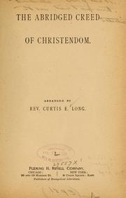 Cover of: The abridged creed of Christendom | 
