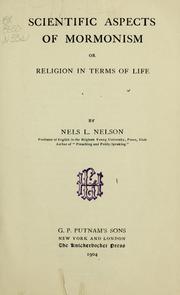 Cover of: Scientific Aspects of Mormonism: or Religion in Terms of Life