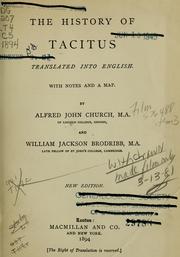 Cover of: The History of Tacitus: tr. into English.  With notes and a map