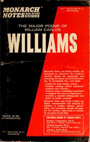 Cover of: The poetry of William Carlos Williams