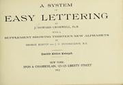 Cover of: A system of easy lettering by John Howard Cromwell