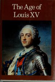 Cover of: The age of Louis XV