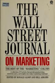 Cover of: The Wall Street Journal on Marketing: The Best of the "Marketing" Column