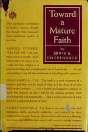 Cover of: Toward a mature faith. | Goodenough, Erwin Ramsdell