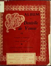 Cover of: Album de dentelle de Venise by G. Hardouin