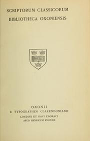 Cover of: Hyperidis orationes et fragmenta.