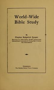 Cover of: World-wide Bible study