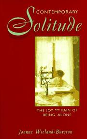Cover of: Contemporary solitude by Joanne Wieland-Burston