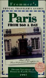 Cover of: Paris: from $60 a day