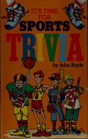 Cover of: It's time for sports trivia