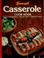 Cover of: Sunset casserole cook book
