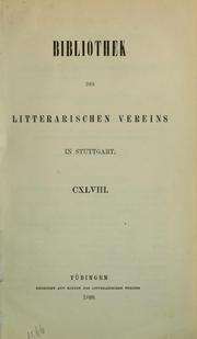 Cover of: Die beiden ältesten lateinischen Fabelbücher des Mittelalters by Johann Georg Theodor Grässe