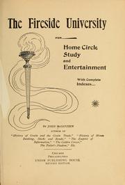 Cover of: The fireside university for home circle | McGovern, John