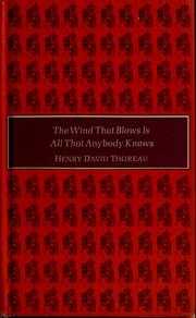 Cover of: Thoreau