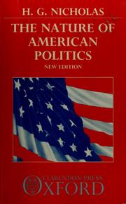 Cover of: The nature of American politics