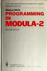Cover of: Programming in Modula-2 by Niklaus Wirth