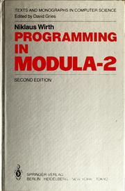 Cover of: Programming in Modula-2 by Niklaus Wirth, Niklaus Wirth