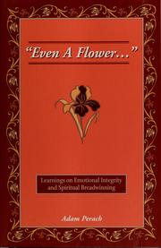 Cover of: "Even a flower ... " by Adam Perach