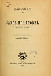 Jakov Ignjatović, književna studija by Jovan Skerlić