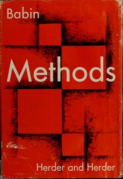 Cover of: Methods: approaches for the catechesis of adolescents