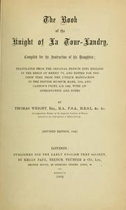 Cover of: The book of the knight of La Tour-Landry.