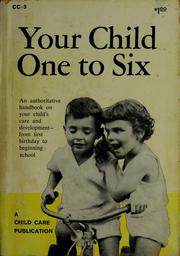 Cover of: Your child from one to six