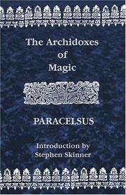 Cover of: The Archidoxes of Magic