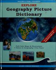 Cover of: Explore geography picture dictionary