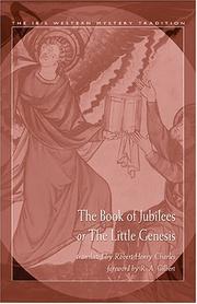 The Book of Jubilees, or, The little Genesis by Robert Henry Charles