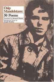 Cover of: Osip Mandelstam: 50 Poems