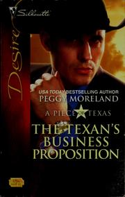 Cover of: The Texan's business proposition by Peggy Moreland