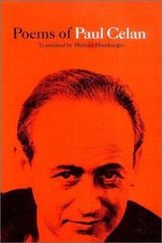 Cover of: Poems of Paul Celan by Paul Celan, Michael Hamburger