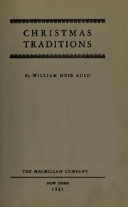 Cover of: Christmas tidings by William Muir Auld, William Muir Auld