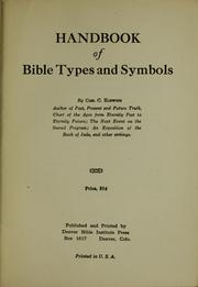 Handbook of Bible types and symbols by Carl C. Harwood