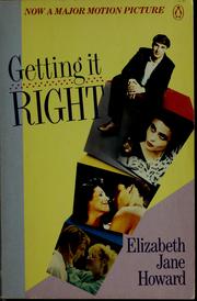 Cover of: Getting It Right by Elizabeth Jane Howard