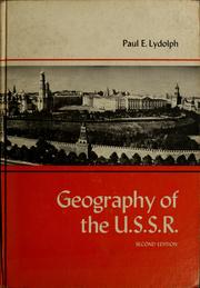 Cover of: Geography of the U.S.S.R.