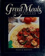 Cover of: Pasta menus. | Time-Life Books