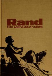 Cover of: Rand 25th anniversary volume.