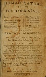 Cover of: Human nature in its fourfold state by Thomas Boston