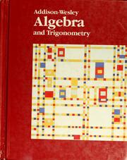 Cover of: Algebra and trigonometry by Stanley A. Smith