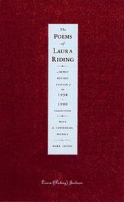 Cover of: The poems of Laura Riding: a newly revised edition of the 1938/1980 collection