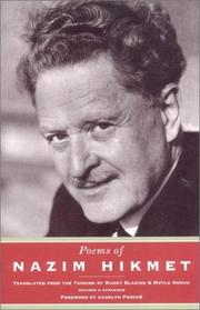 Cover of: Poems of Nazim Hikmet by Nâzım Hikmet