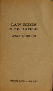 Cover of: Law rides the range