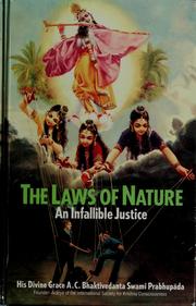 Cover of: The laws of nature: an infallible justice
